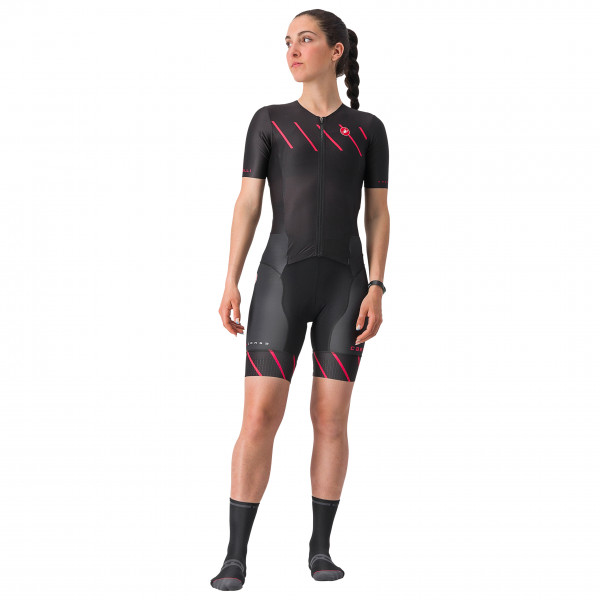 Castelli - Women's Free Sanremo 2 Suit Short SL - Radeinteiler Gr XS grau von Castelli