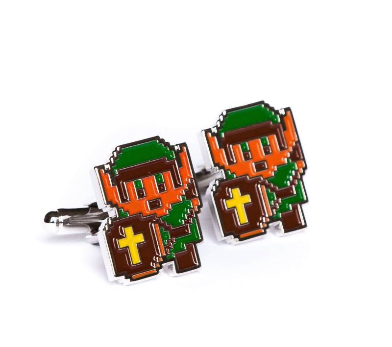 Legend Of Zelda 8-Bit Cufflinks Retro Gaming Accessory Video Game Fan Jewelry Zelda-Inspired Design Unique Men's Gift For Gamers von CastleknockDesigns