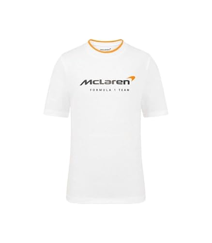 T-shirt Core Essential officiel Enfant Mc Laren Formule 1 Officiel Blanc (DE/NL/SE/PL, Alter, 8 Jahre, Regular, Blanc) von Castore