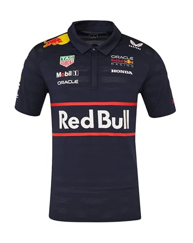 Castore Red Bull Racing F1 Herren 2025 Team Poloshirt, Marineblau, 3X-Groß von Castore