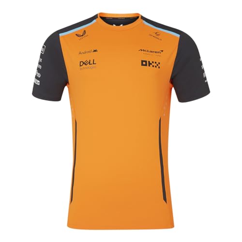 McLaren Formel 1 Team - Offizieller Formel-1-Merchandise-Artikel 2024 - Replica Team Set Up T-Shirt - Papaya Orange/Phantom Grey - Herren, Papaya Orange, S von Castore