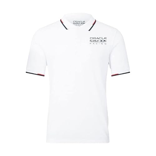 Red Bull Racing F1 Core Logo Polo, Weiss/opulenter Garten, S von Castore
