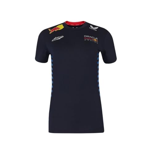 Red Bull Racing F1 Damen 2024 Max Verstappen Team T-Shirt, Nachthimmel (Night Sky), Klein von Castore