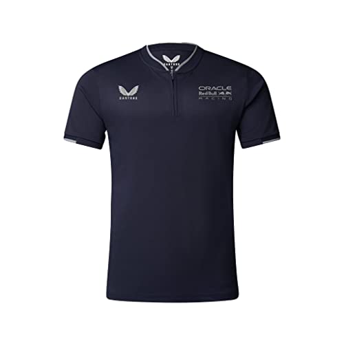 Red Bull Racing F1 Herren Lifestyle Polo, Blau, XL von Castore