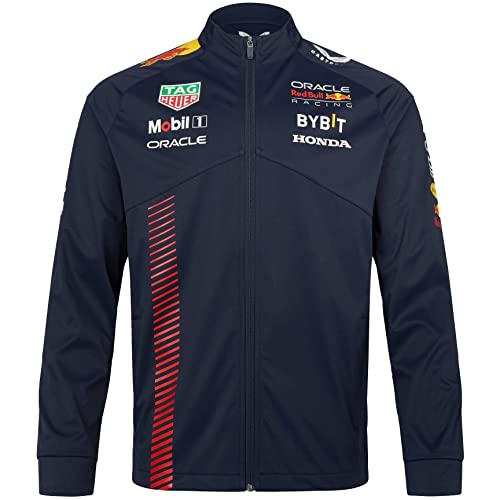 Red Bull Racing F1 Team Formula Softshell-Jacke Offizielle Formel 1 - Blau - XXL, TU2649 von Castore