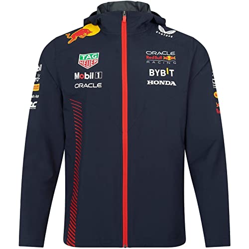 Red Bull Racing F1 Team Formula Wasserdichte Jacke Offizielle Formel 1 - Blau - L von Castore