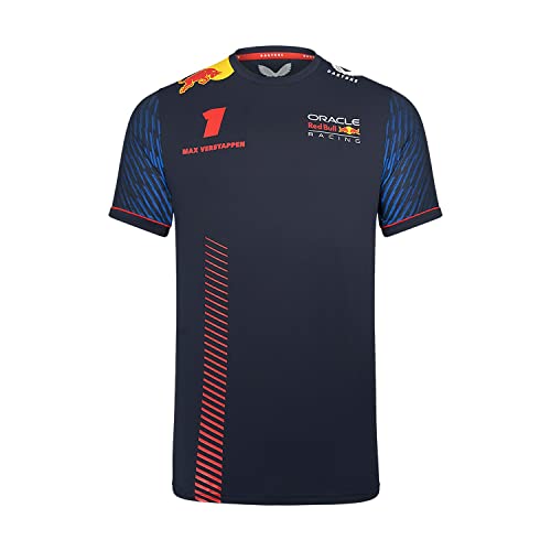 Red Bull Racing F1 Team Max Verstappen 1 Formel T-Shirt Offizielles Formel 1 - Blau - XL von Red Bull Racing
