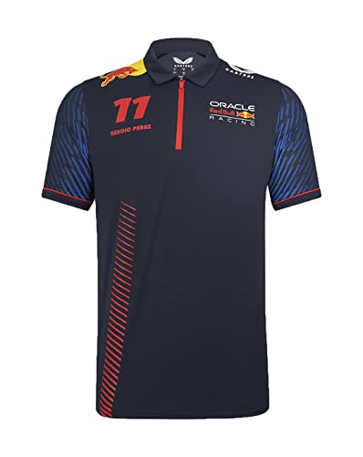 Red Bull Racing F1 Team Sergio Perez 11 Formula Polo Offizielle Formel 1 - Blau - L von Red Bull Racing