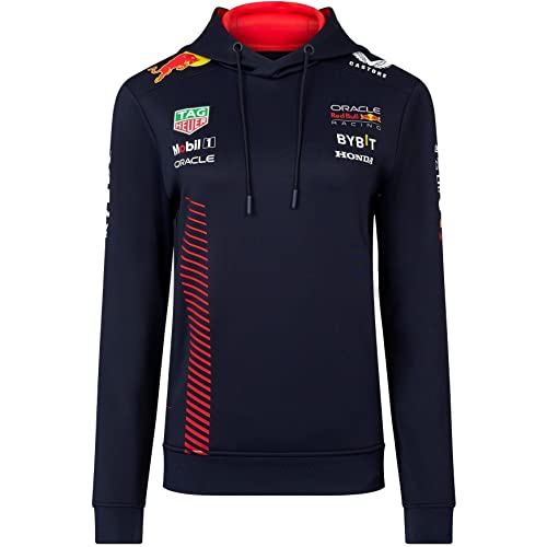Red Bull Racing Offizieller Formel-1-Hoodie F1 Team Formula für Damen - Blau - XS von Castore