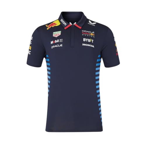 Red Bull Racing Short Sleeved Polo Shirt 2024 (DE/NL/SE/PL, Alphanumerisch, XL, Regular, Regular, Night Sky) von Castore