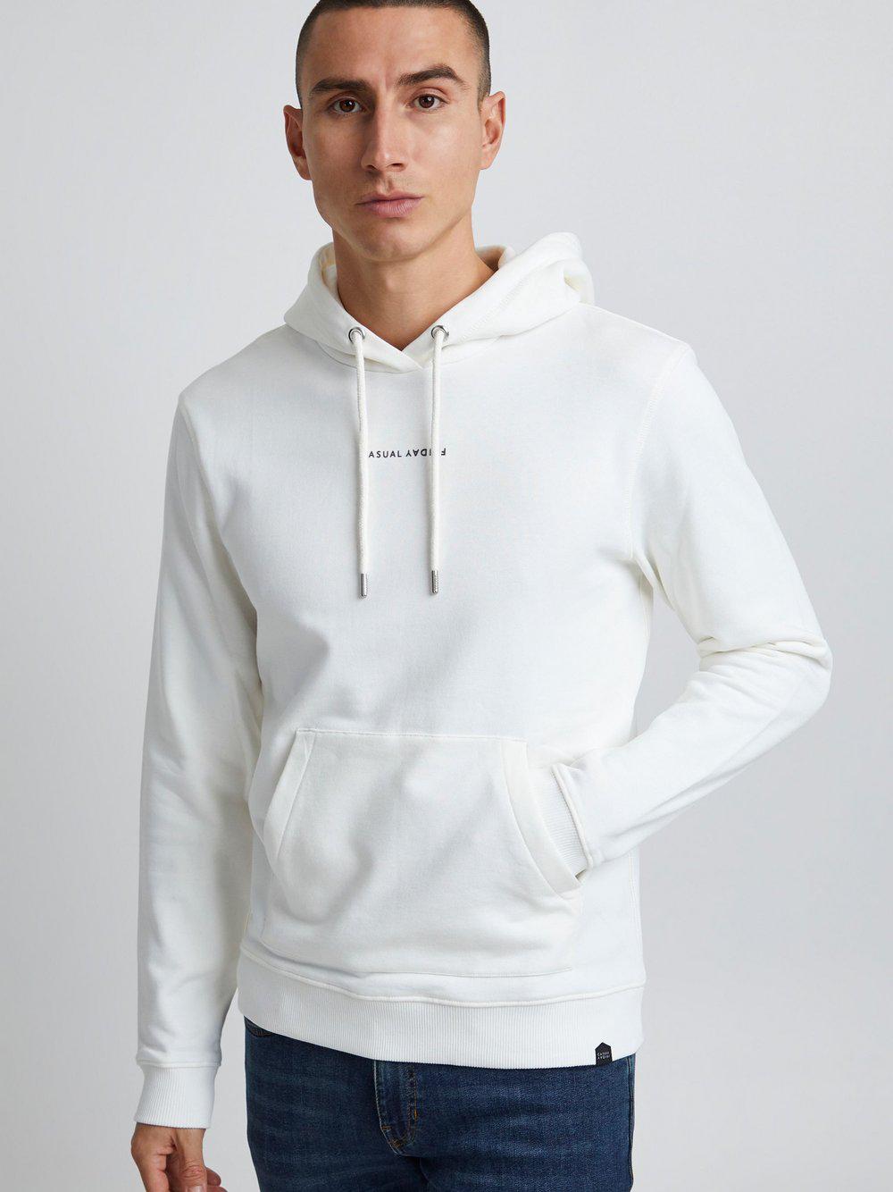 CASUAL FRIDAY Kapuzenpullover Herren Baumwolle, ecru von Casual Friday