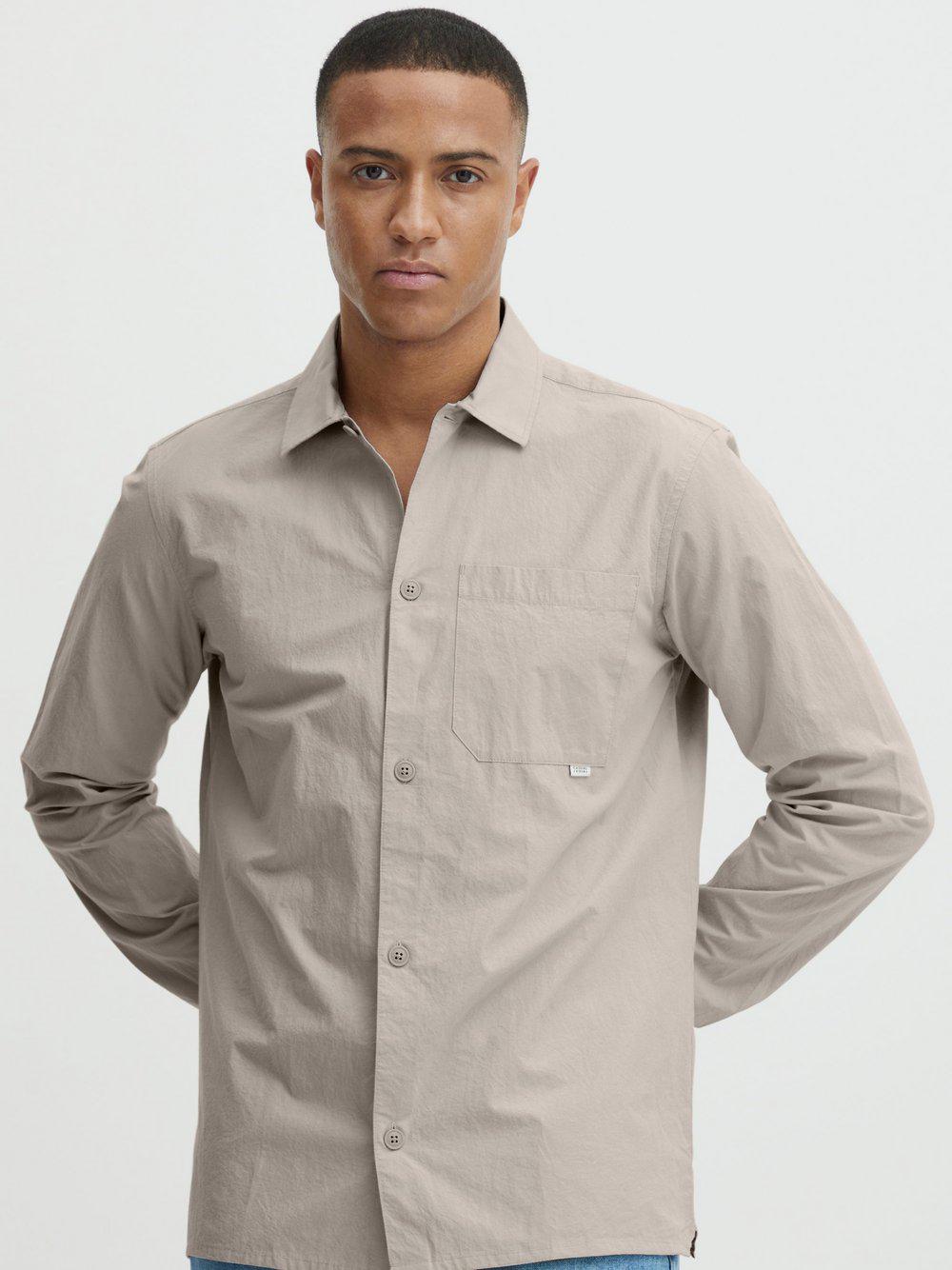 CASUAL FRIDAY Langarmhemd Herren Comfort Fit Baumwolle, beige von Casual Friday