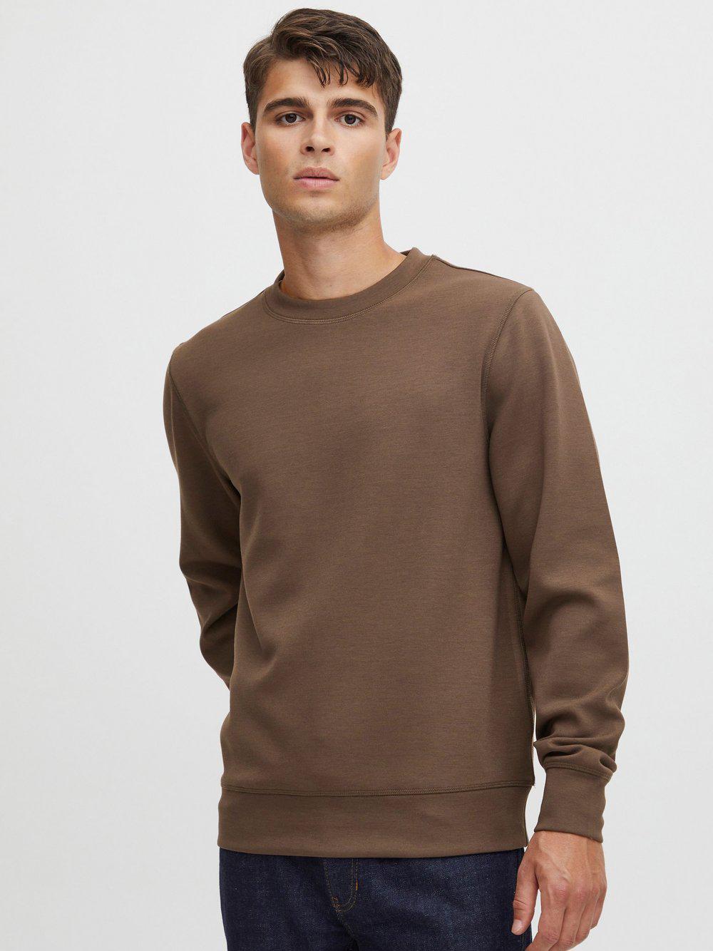 CASUAL FRIDAY Sweatshirt Herren Viskose Rundhals, braun von Casual Friday