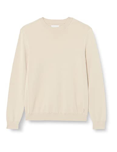 Casual Friday Herren CFKarl Crew Neck Knit w. raw Edges Pullover, 135304/Light Sand, L von CASUAL FRIDAY