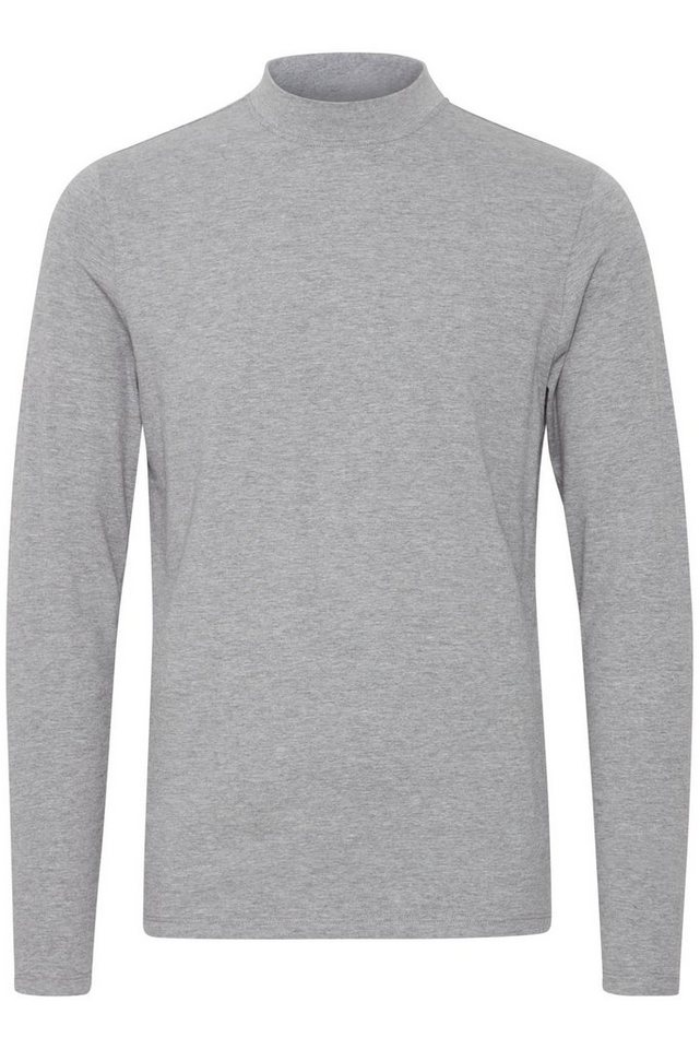 Casual Friday Longsleeve Langarm Oberteil mit Stehkragen THEO 5672 in Grau-2 von Casual Friday