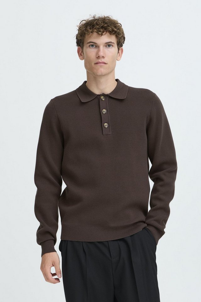 Casual Friday Strickpullover CFABEL MILANO POLO KNIT Modischer Feinstrickpullover mit Polo-Kragen von Casual Friday