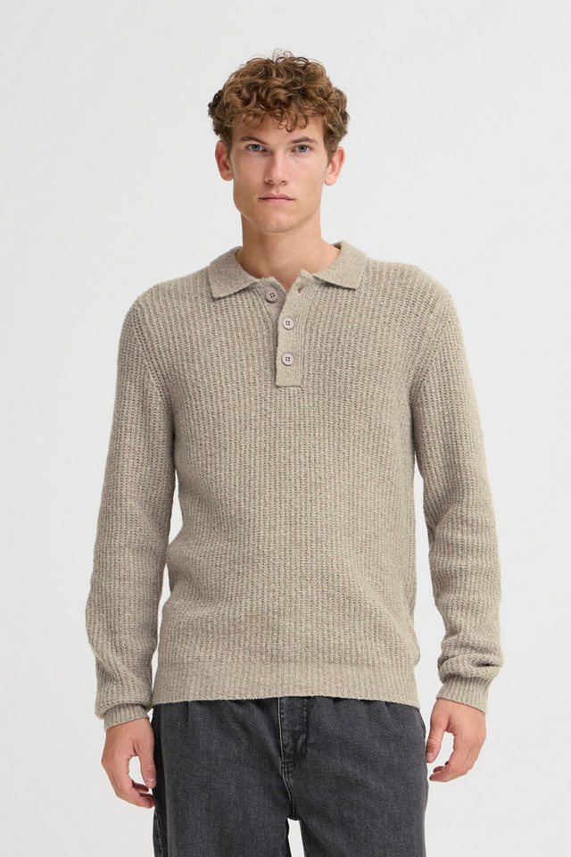Casual Friday Strickpullover CFGAHN Modischer Grobstrickpullover mit Polo-Kragen von Casual Friday
