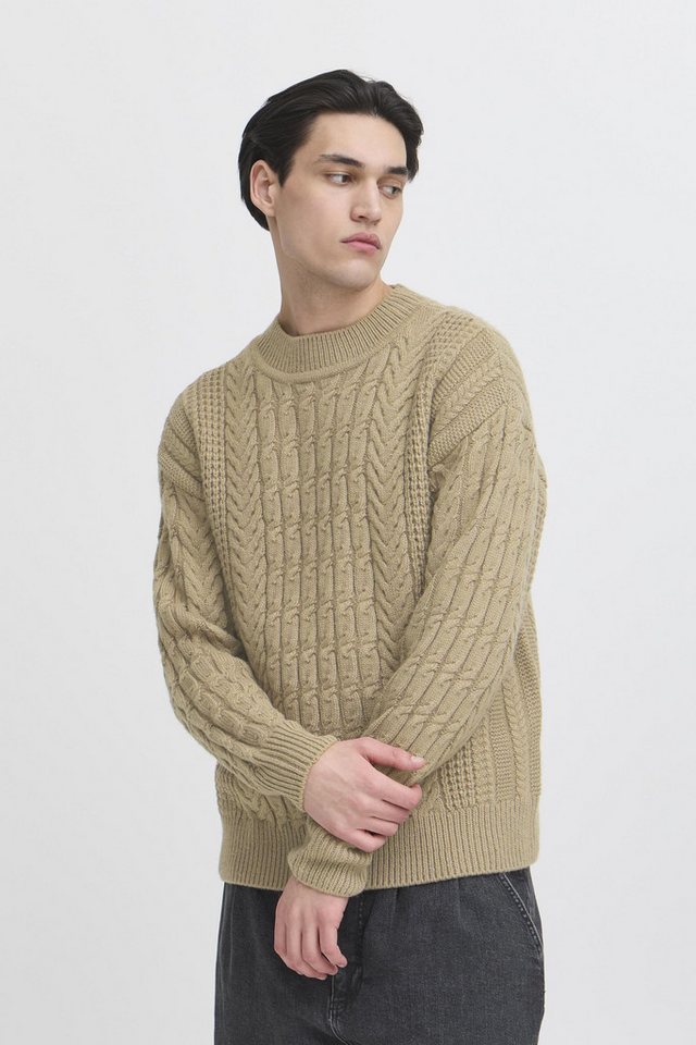 Casual Friday Strickpullover CFMILLOW Strickpullover mit kreativem Zopfmuster von Casual Friday