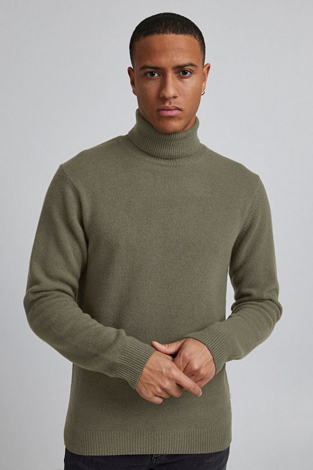 Casual Friday Strickpullover Warmer Rollkragen Strick Pullover Basic Sweater KARL 4428 in Olive von Casual Friday