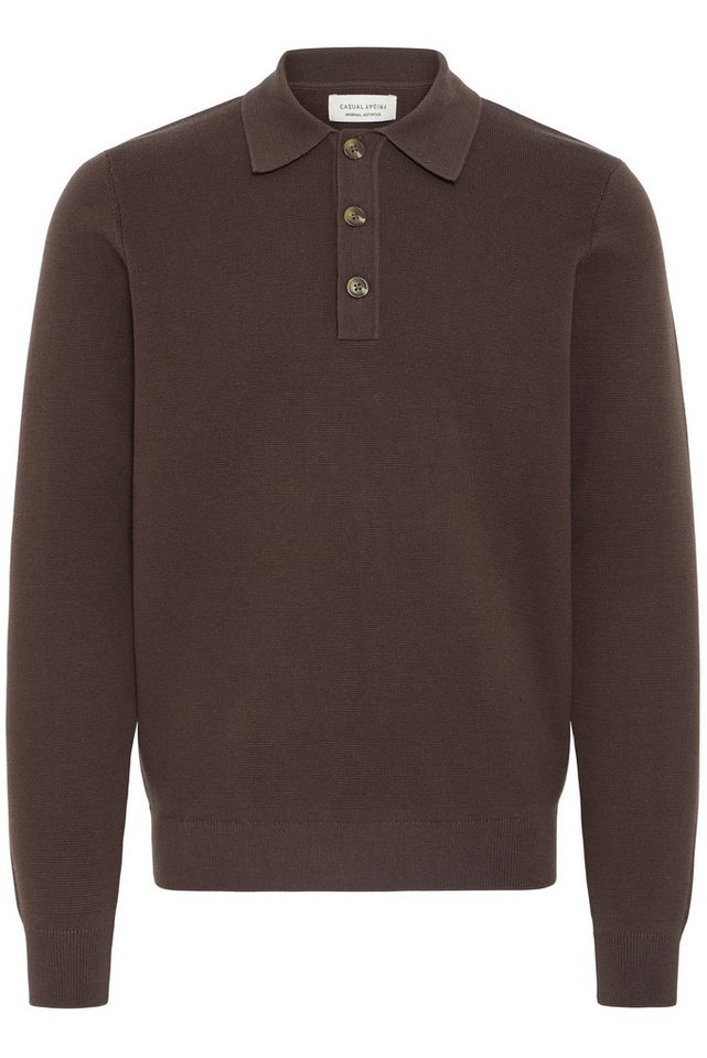 Casual Friday Strickpullover Ultraweicher Strick mit langen Ärmeln - Kategorie: L/S Knit CFABEL 0231 MILANO POLO KNIT von Casual Friday