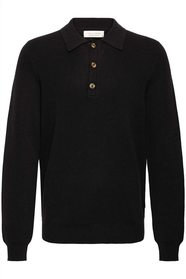 Casual Friday Strickpullover Ultraweicher Strick mit langen Ärmeln - Kategorie: L/S Knit CFABEL 0231 MILANO POLO KNIT von Casual Friday
