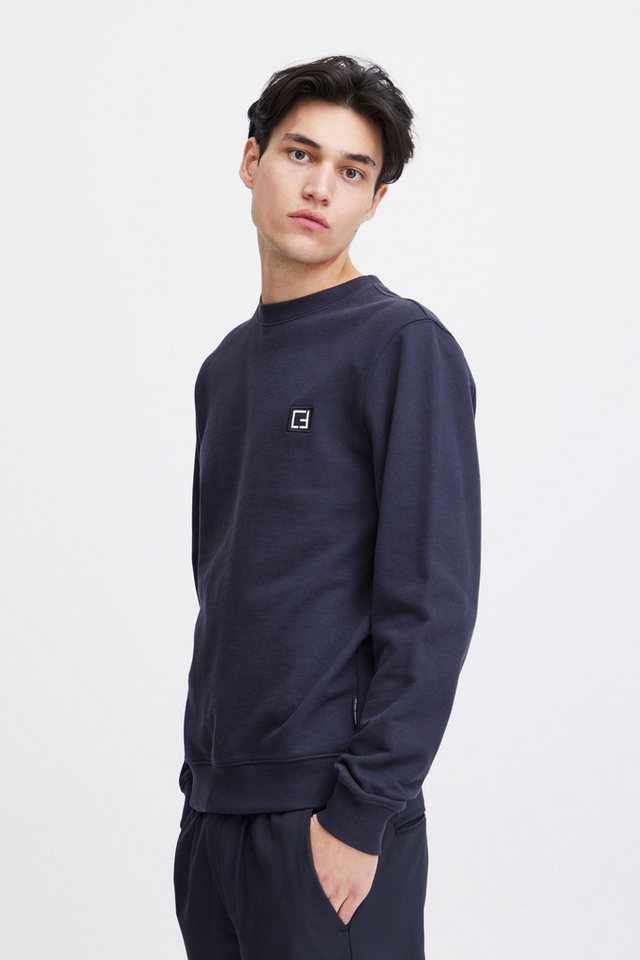 Casual Friday Sweatshirt CFSebastian 0130 with logo label Basic Sweatpullover mit Logostickerei von Casual Friday