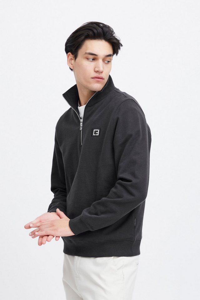 Casual Friday Troyer CFSebastian 0130 halfzip sweatshirt Basic Troyer mit Logostickerei von Casual Friday