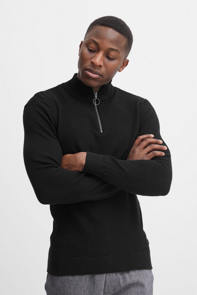 Casual Friday Troyer Karlo structured zipper knit - 20503972 Modischer Pullover von Casual Friday