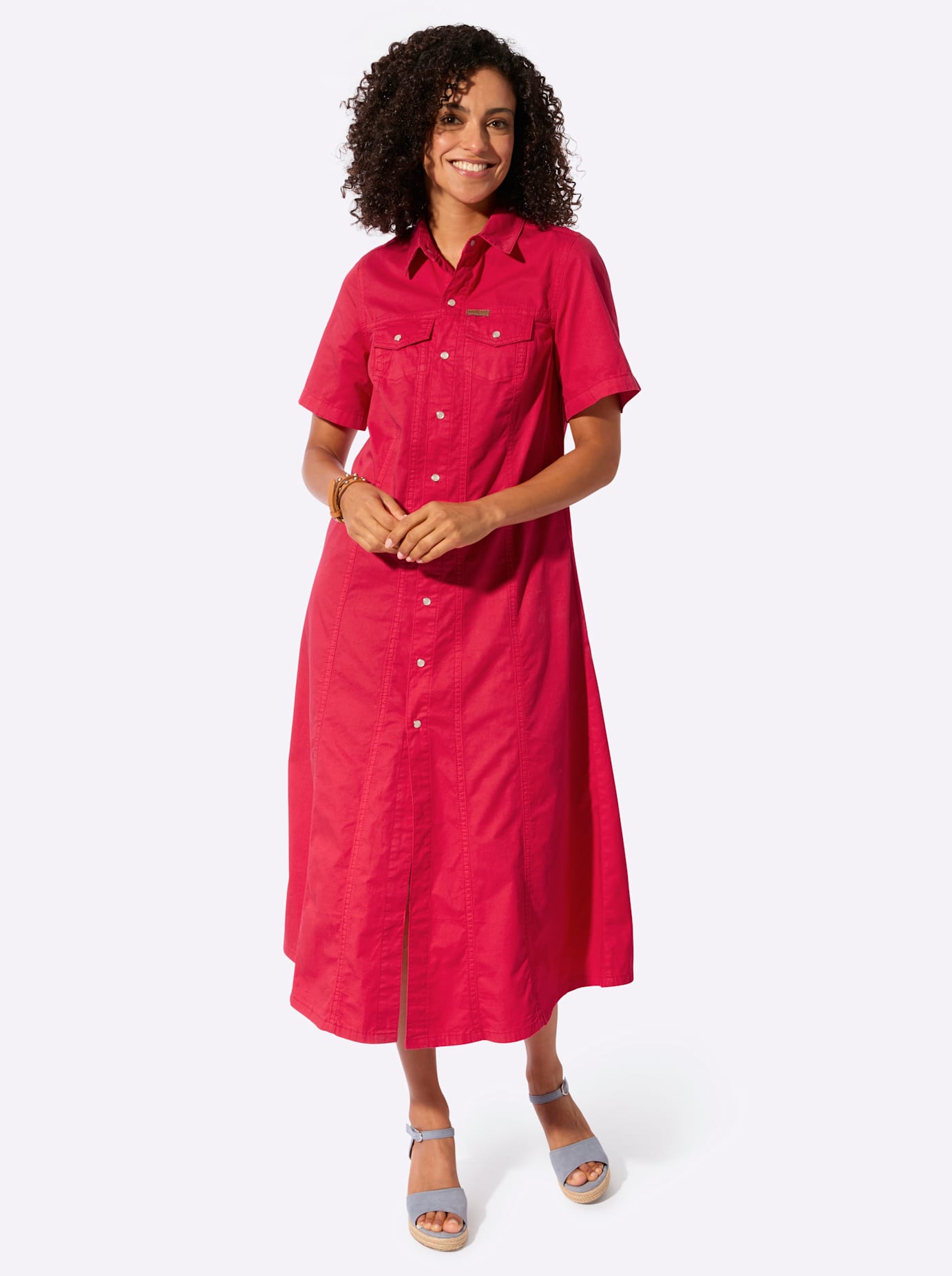 Casual Looks Jeanskleid "Jeans-Kleid" Brusttasche von Casual Looks