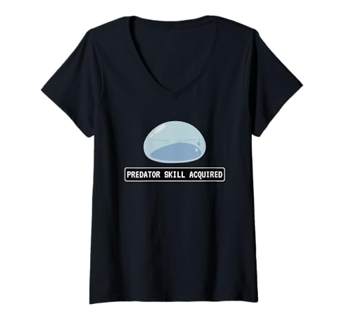 Damen Fertigkeit als Raubtier erworben — Der mächtige wiedergeborene Schleim T-Shirt mit V-Ausschnitt Damen Fertigkeit als Raubtier erworben — Der mächtige wiedergeborene Schleim T-Shirt mit V-Ausschnitt von Casual Wear for Anime Geek Nerd Cosplay Fans Gifts