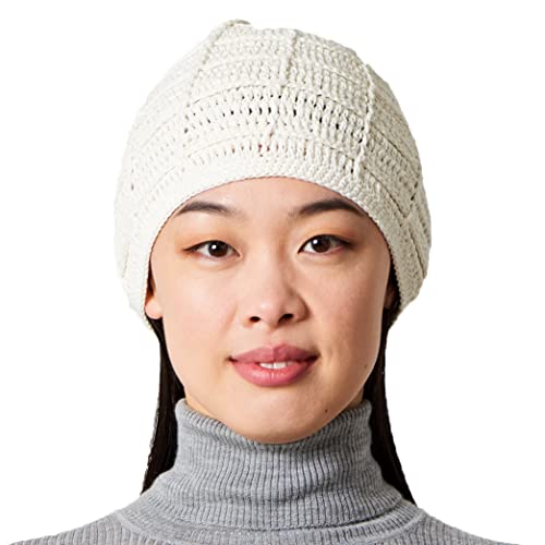 CHARM Herren 100% Baumwolle Beanie - Handmade Sommer Mütze Damen Häkel Strick Ivory von CHARM