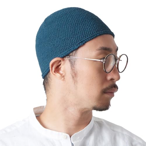 CHARM Herren Islam Beanie Mütze - Skull Cap Kufi Namaz Takke in 2 Größen Blau M von CHARM