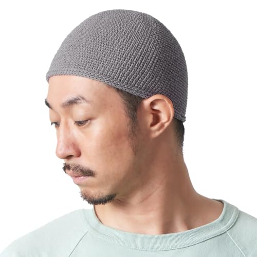 Charm Herren Islam Beanie Mütze - Skull Cap Kufi Namaz Takke in 2 Größen Grau M von CHARM