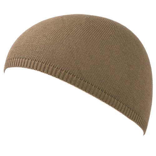 CHARM Herren Sommer Skull Cap Strick Kufi Mütze - Gebet Namaz Takke Short Beanie Kopfbedeckung Fahrrad Helm Dünn Beige von CHARM