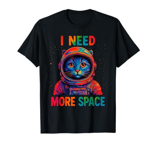 Space Gifts Katze Mama Katze Papa Astronaut Space I Need Space T-Shirt Space Gifts Katze Mama Katze Papa Astronaut Space I Need Space T-Shirt von Cat Astronaut Cats in Space Retro Store Co.