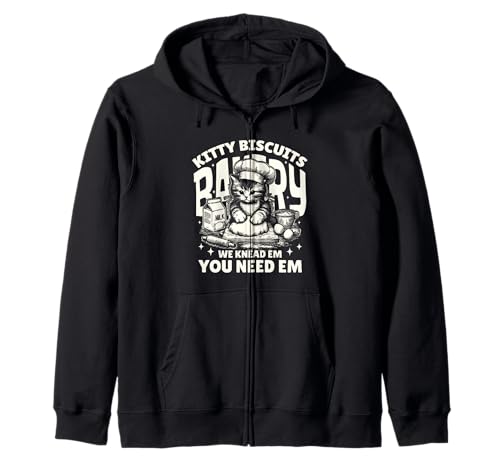 Kitty Biscuits Bakery Lustiger Katzenliebhaber für Herren, Damen und Kinder Kapuzenjacke von Cat Bakery Tees