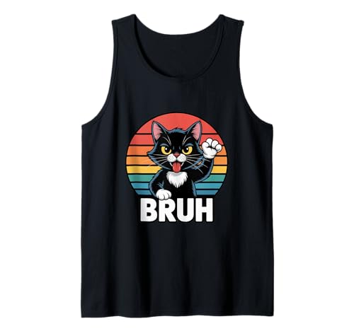 Lustige Bruh Katze Meme Fun Kids Teens Tank Top von Cat Bruh Shirt Meme Cat
