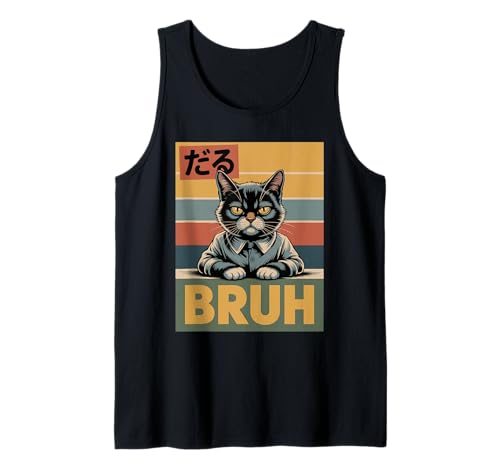 Lustige Bruh Katze Meme Fun Kids Teens Tank Top von Cat Bruh Shirt Meme Cat