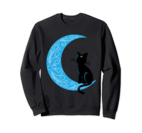 Schwarze Katze Halbmond Mond Seemann Mama Sweatshirt Schwarze Katze Halbmond Mond Seemann Mama Sweatshirt von Cat Crescent Moon Black Sailor Tees