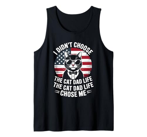Herren Ich Habe die Katze Nicht gewählt Papa Life Das Katzenleben hat Mich gewählt USA Tank Top Herren Ich Habe die Katze Nicht gewählt Papa Life Das Katzenleben hat Mich gewählt USA Tank Top von Cat Dad Life Chose Me for Fathers Who Love Cats