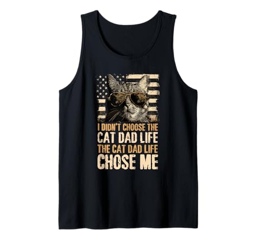Herren Ich Habe die Katze Nicht gewählt Papa Life Das Katzenleben hat Mich gewählt USA Tank Top Herren Ich Habe die Katze Nicht gewählt Papa Life Das Katzenleben hat Mich gewählt USA Tank Top von Cat Dad Life Chose Me for Fathers Who Love Cats