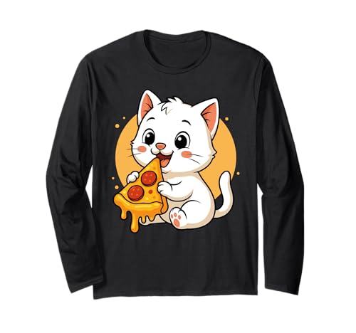 Lustige Katze isst Pizza Grafik Jungen Mädchen Katzenliebhaber Langarmshirt Lustige Katze isst Pizza Grafik Jungen Mädchen Katzenliebhaber Langarmshirt von Cat Eating Pizza Graphic Design