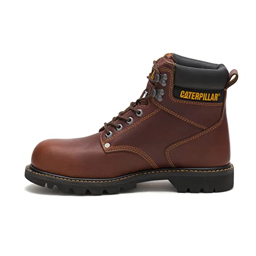 Cat Footwear Herren Second Shift Stahlkappe Arbeitsstiefel, Hellbraun, 45 EU Weit von Cat Footwear