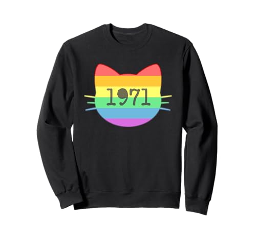 Katze Geboren im Jahr 1971 Geburtstag Katzen-Mama Katze Papa Sweatshirt Katze Geboren im Jahr 1971 Geburtstag Katzen-Mama Katze Papa Sweatshirt von Cat Funny Retro 1971