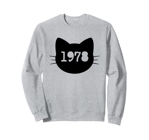 Katze Geboren im Jahr 1978 Geburtstag Katzen-Mama Katze Papa Sweatshirt Katze Geboren im Jahr 1978 Geburtstag Katzen-Mama Katze Papa Sweatshirt von Cat Funny Retro 1978