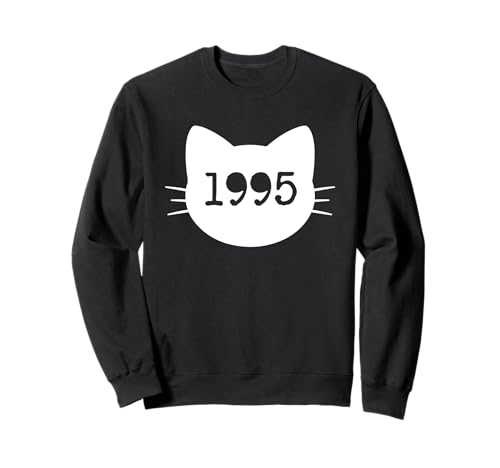Katze Geboren im Jahr 1995 Geburtstag Katzen-Mama Katze Papa Sweatshirt Katze Geboren im Jahr 1995 Geburtstag Katzen-Mama Katze Papa Sweatshirt von Cat Funny Retro 1995