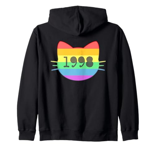 Katze Geboren im Jahr 1998 Geburtstag Katzen-Mama Katze Papa Kapuzenjacke Katze Geboren im Jahr 1998 Geburtstag Katzen-Mama Katze Papa Kapuzenjacke von Cat Funny Retro 1998