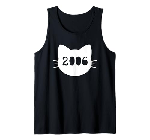 Katze Geboren im Jahr 2006 Geburtstag Katzen-Mama Katze Papa Tank Top Katze Geboren im Jahr 2006 Geburtstag Katzen-Mama Katze Papa Tank Top von Cat Funny Retro 2006