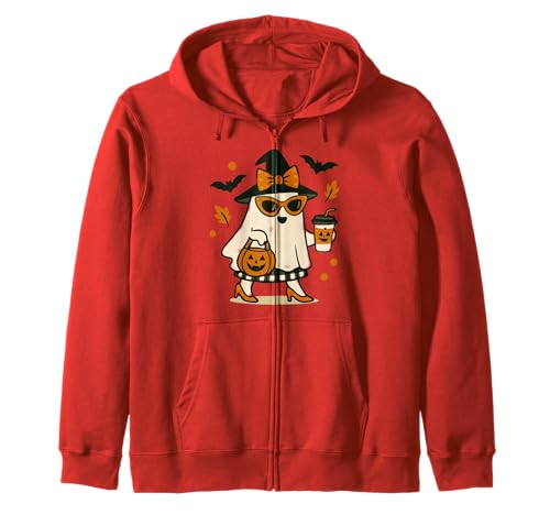 Niedlicher Katzengeist mit Kürbissen, Halloween, Damen, Herren, Kinder Kapuzenjacke Niedlicher Katzengeist mit Kürbissen, Halloween, Damen, Herren, Kinder Kapuzenjacke von Cat Ghost Halloween Tshirt Kids Boys Girls