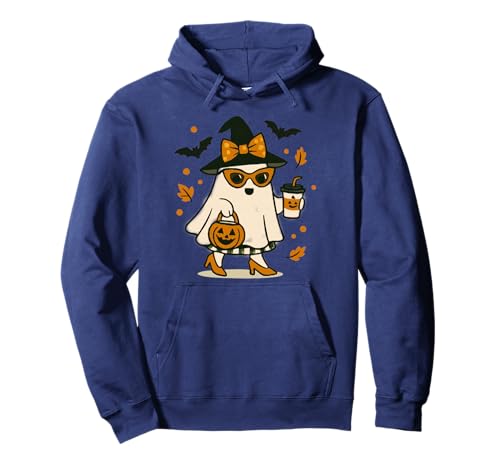 Niedlicher Katzengeist mit Kürbissen, Halloween, Damen, Herren, Kinder Pullover Hoodie Niedlicher Katzengeist mit Kürbissen, Halloween, Damen, Herren, Kinder Pullover Hoodie von Cat Ghost Halloween Tshirt Kids Boys Girls